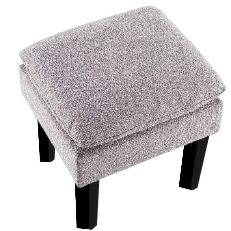 Vodoo Fabric Storage Ottoman in Lit Grey Colour