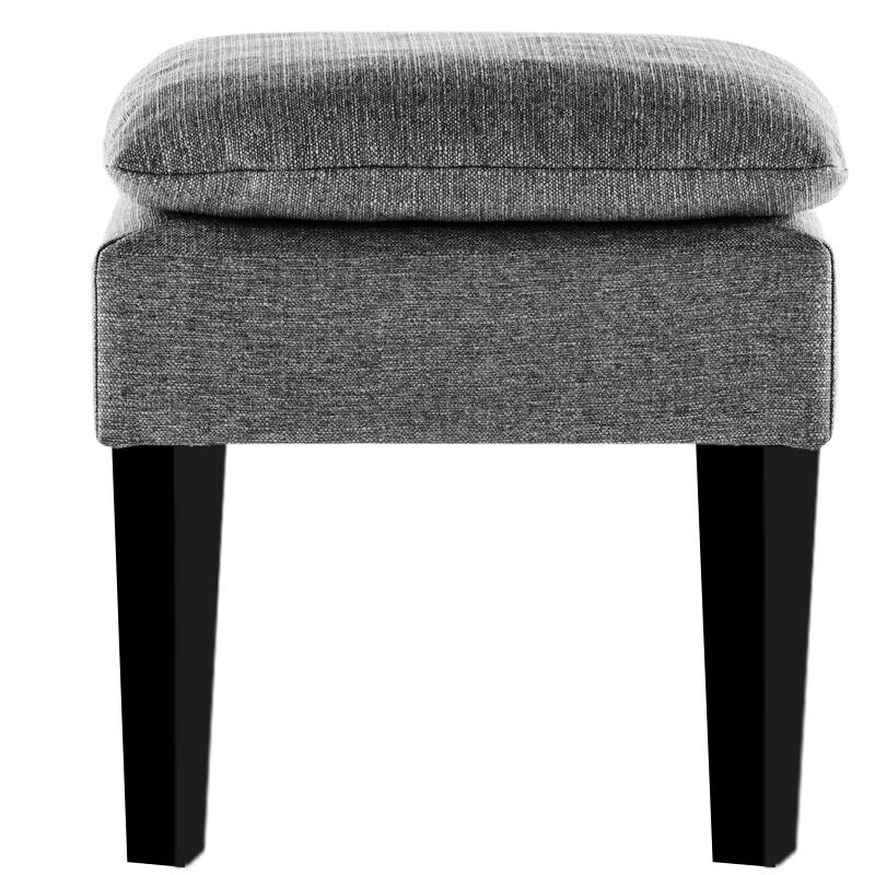 Vodoo Fabric Storage Ottoman in Charcoal Grey Colour