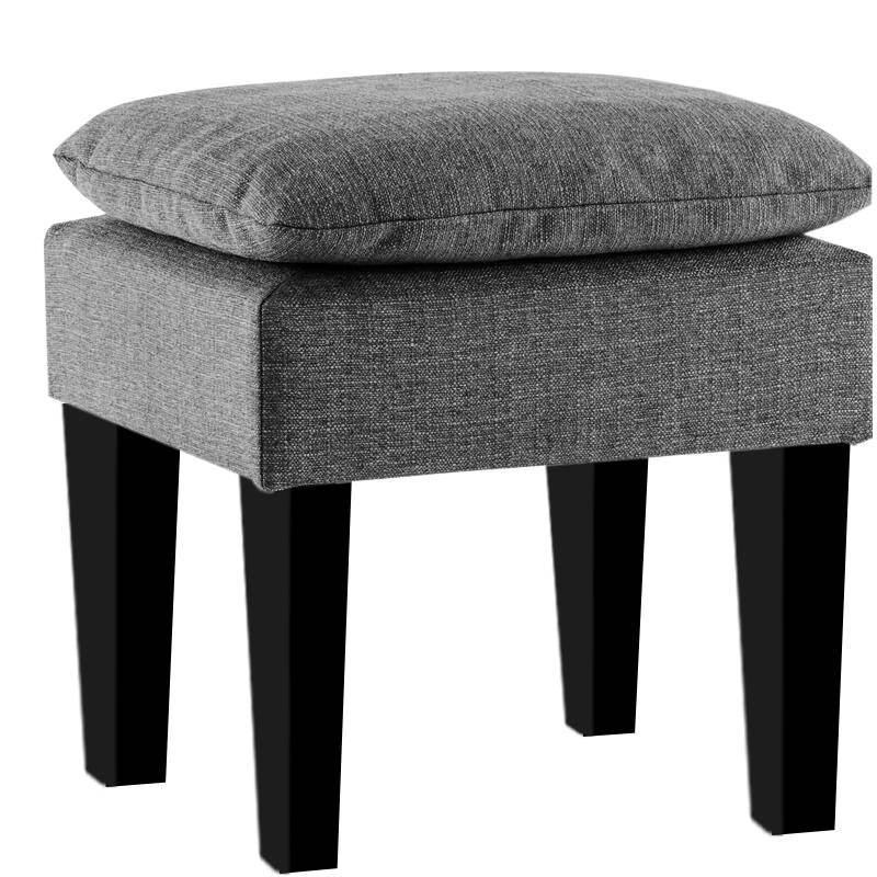 Vodoo Fabric Storage Ottoman in Charcoal Grey Colour