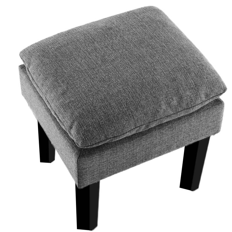 Vodoo Fabric Storage Ottoman in Charcoal Grey Colour