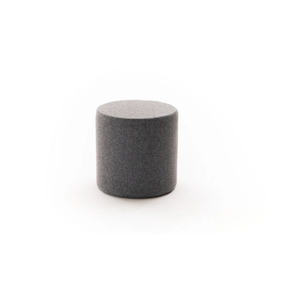 Yorin Fabric Pouffe In Nimbus Grey Colour - Febonic Living