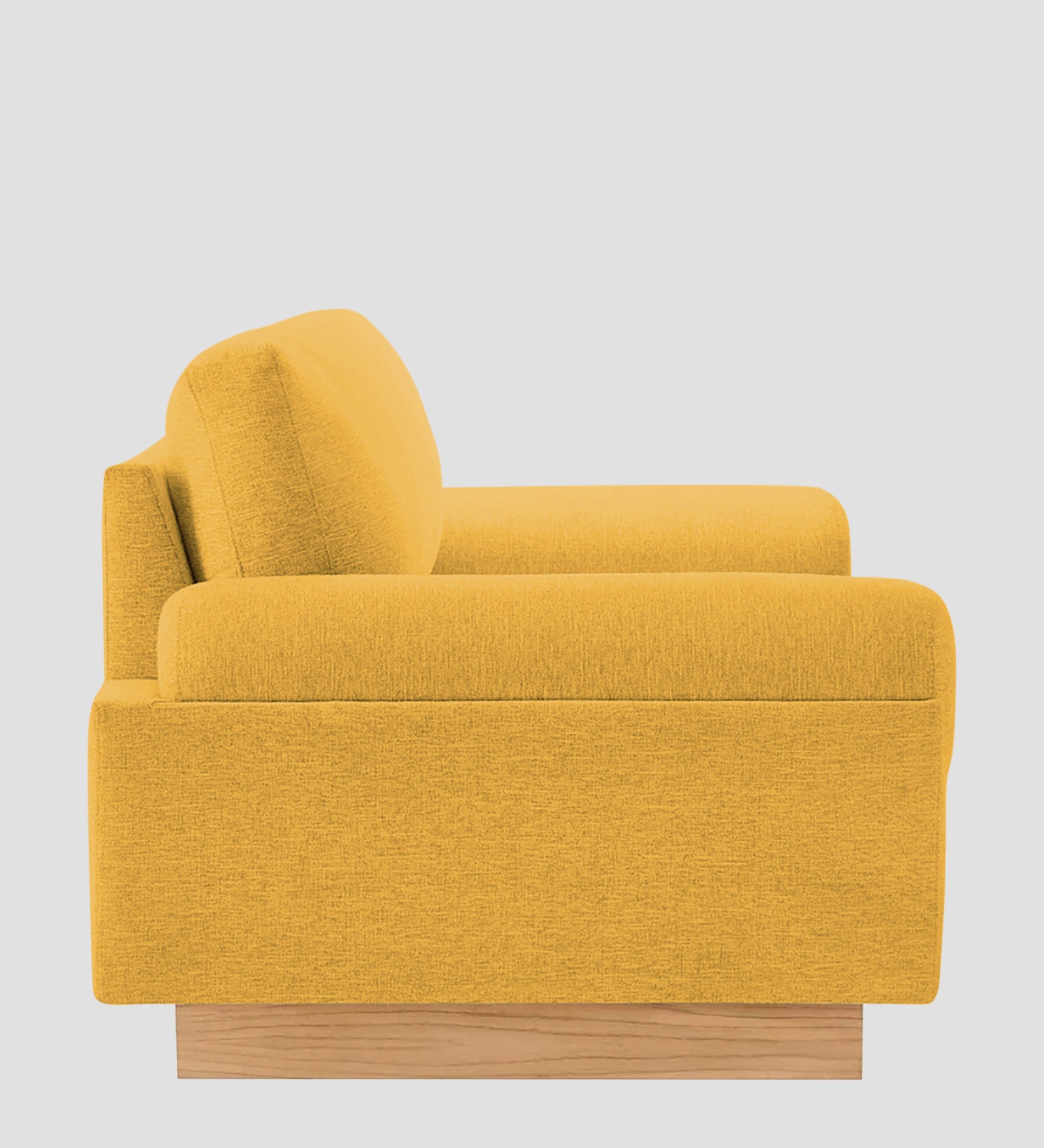 Yuma Fabric 1 Seater Sofa In Bold Yellow Colour