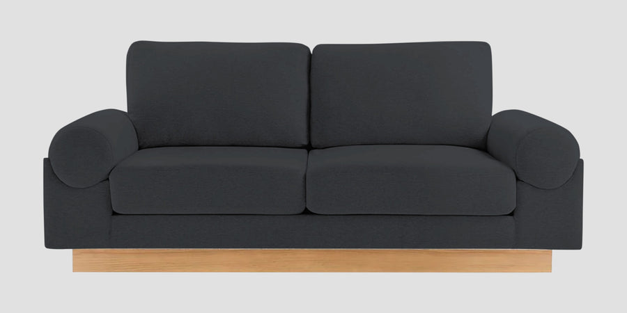 Yuma Fabric 2 Seater Sofa In Charcoal Grey Colour - Febonic Living