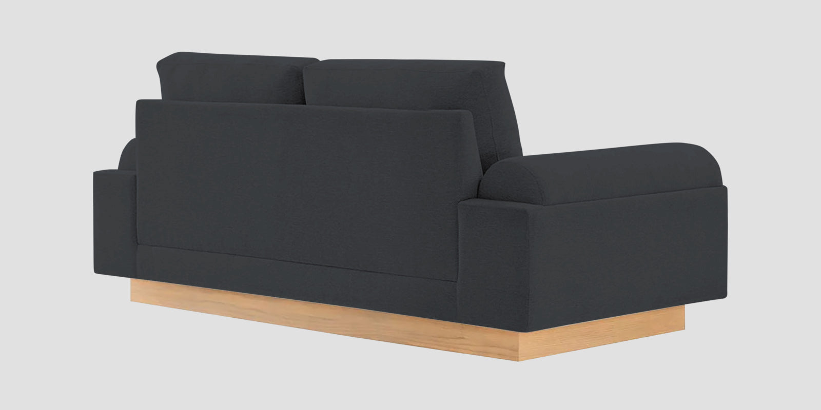 Yuma Fabric 2 Seater Sofa In Charcoal Grey Colour