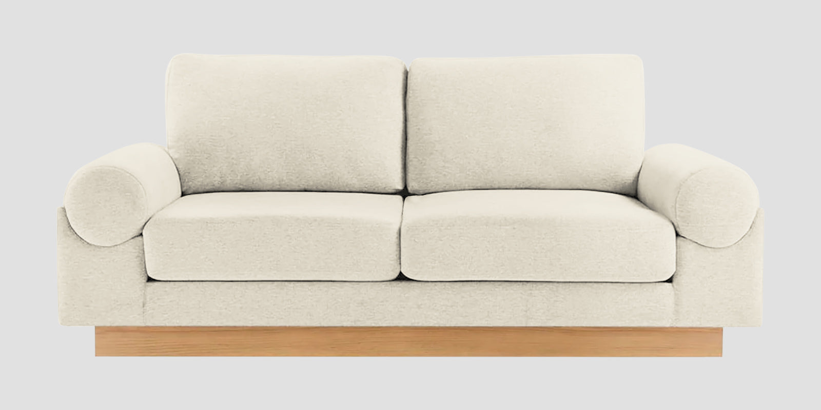 Yuma Fabric 2 Seater Sofa In Ivory Cream Colour