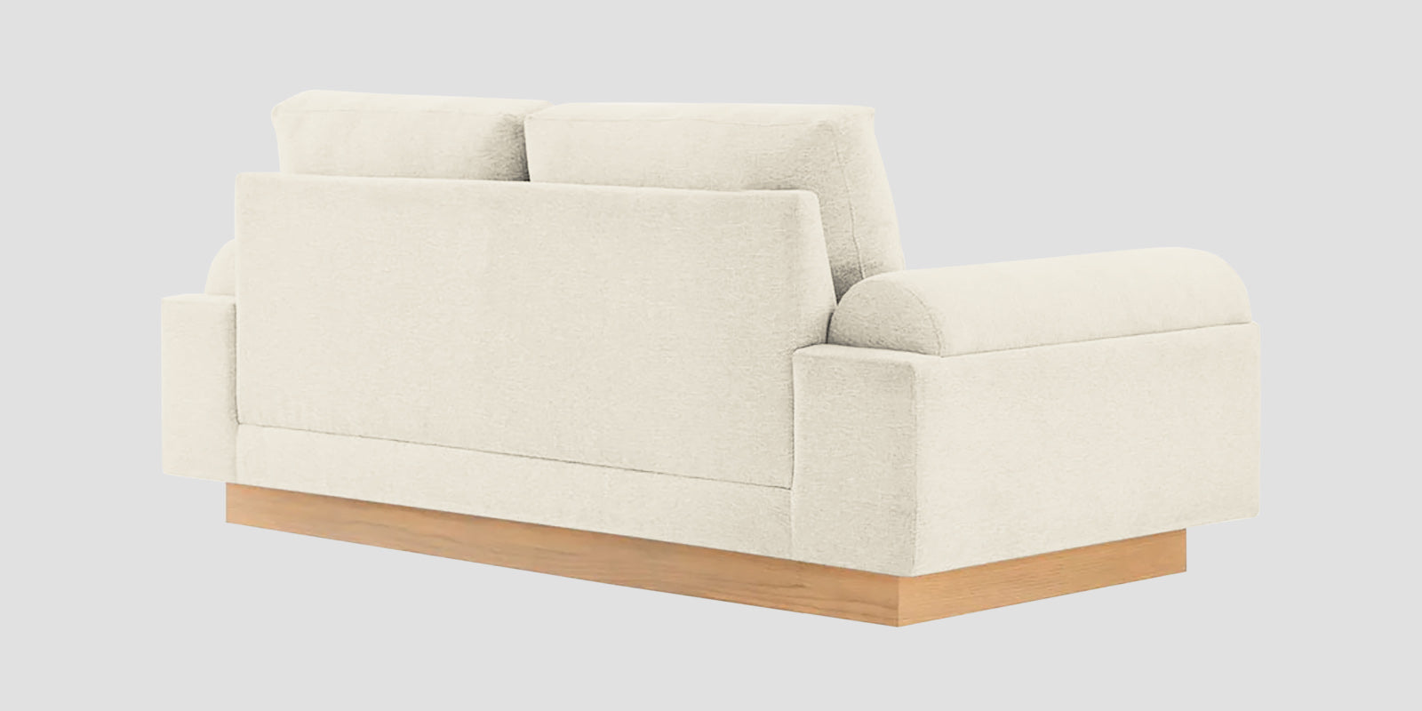 Yuma Fabric 2 Seater Sofa In Ivory Cream Colour
