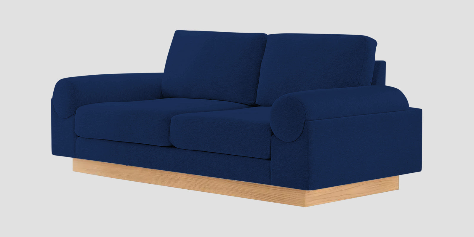 Yuma Fabric 2 Seater Sofa In Royal Blue Colour