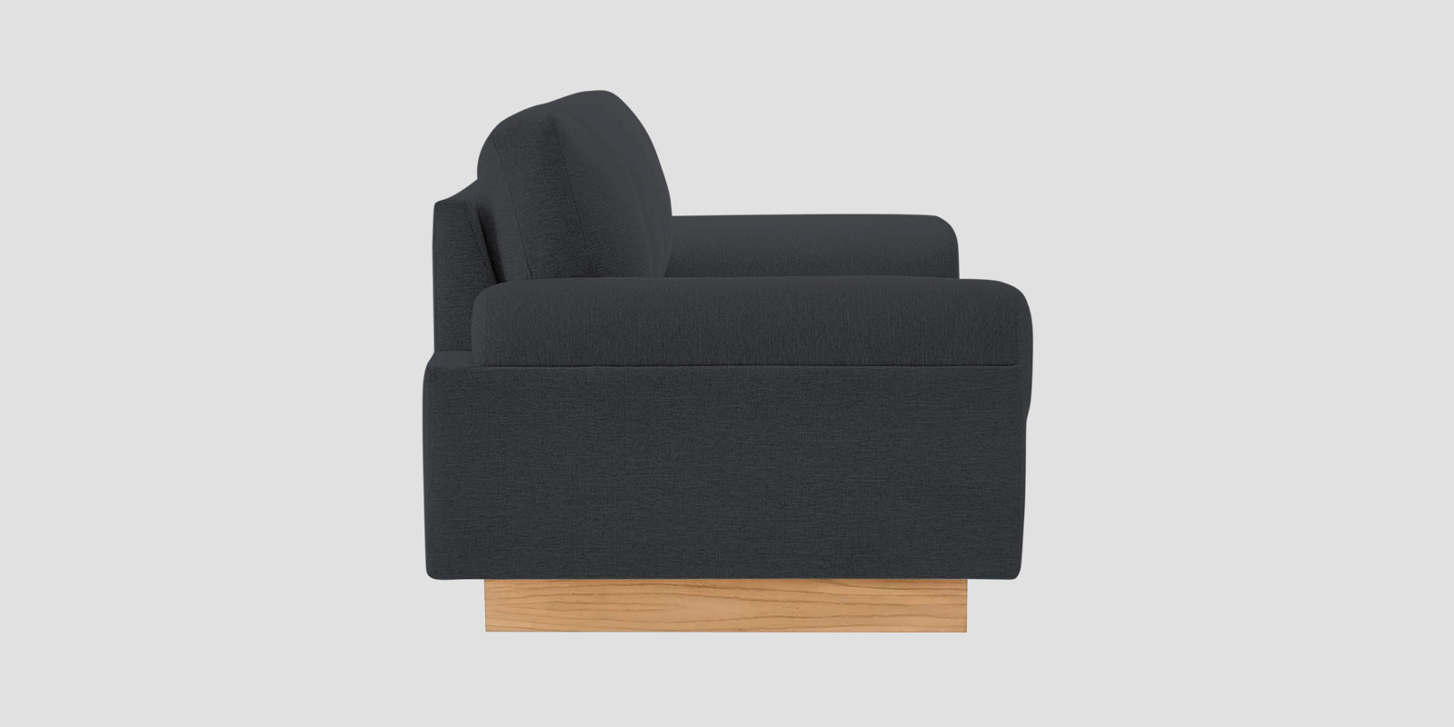 Yuma Fabric 3 Seater Sofa In Charcoal Grey Colour