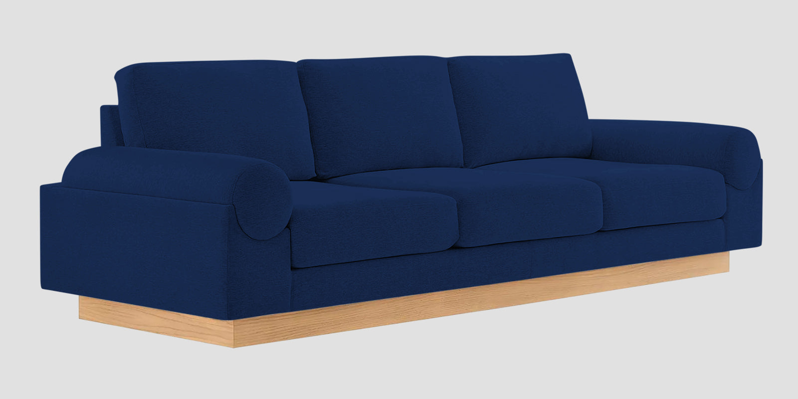 Yuma Fabric 3 Seater Sofa In Royal Blue Colour