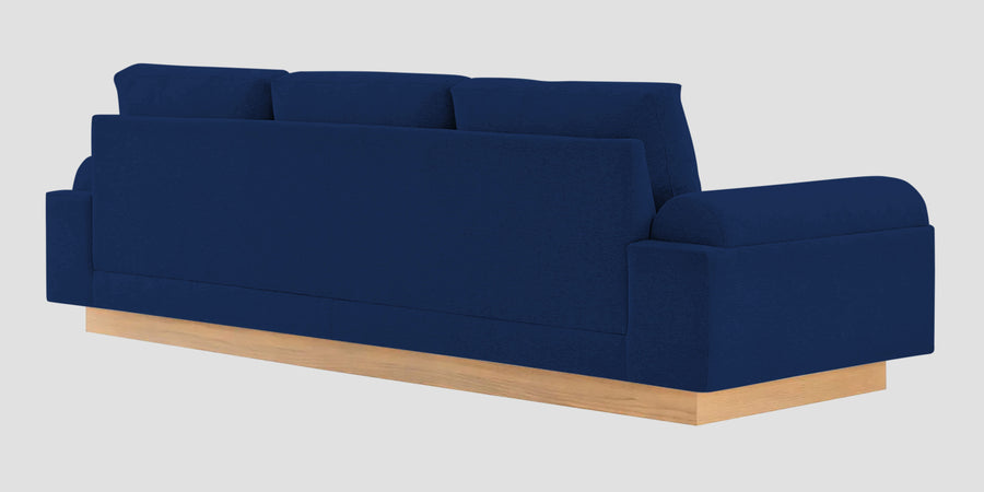 Yuma Fabric 3 Seater Sofa In Royal Blue Colour - Febonic Living