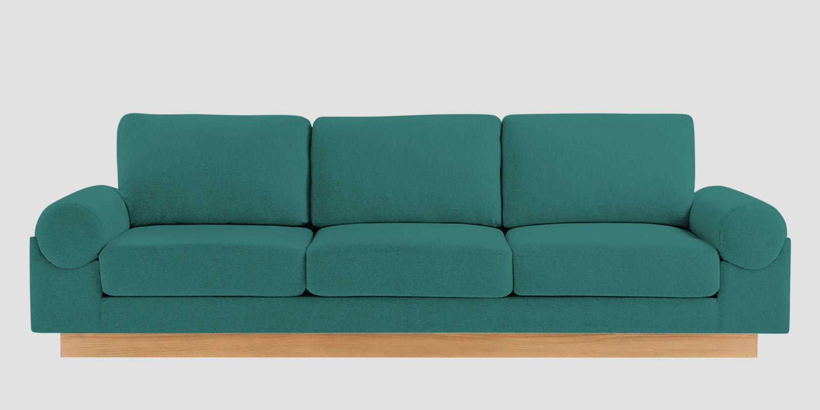 Yuma Fabric 3 Seater Sofa In Sea Green Colour