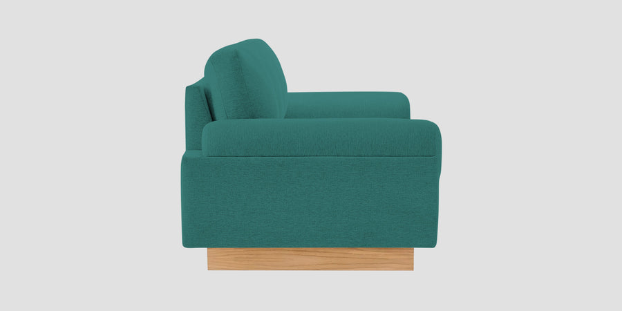 Yuma Fabric 3 Seater Sofa In Sea Green Colour - Febonic Living