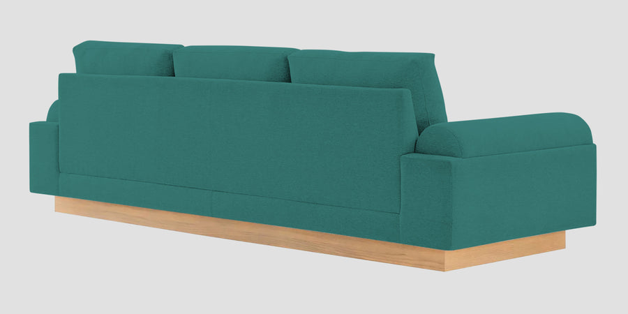 Yuma Fabric 3 Seater Sofa In Sea Green Colour - Febonic Living