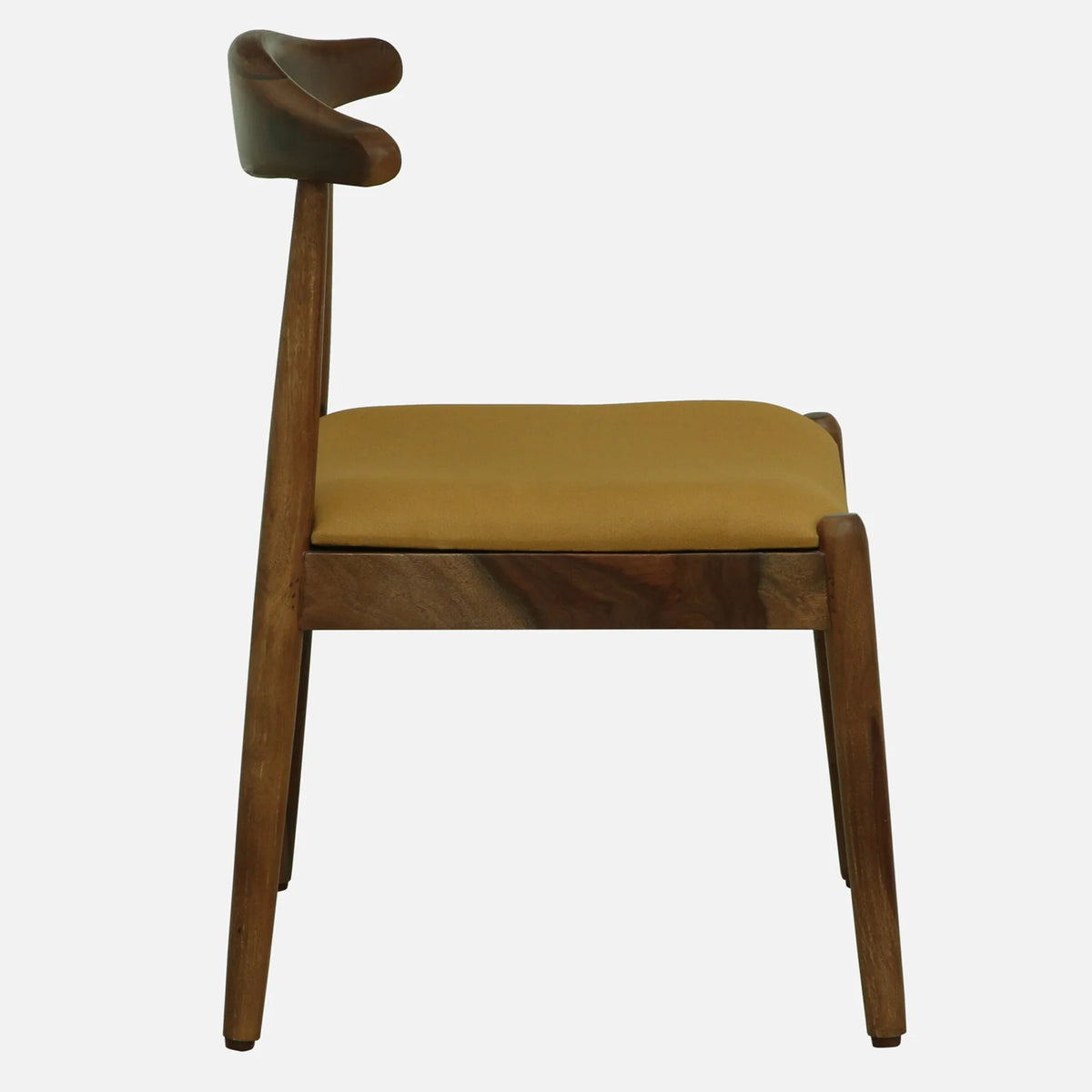 Zaha Sheesham Wood Dining Chairs In Provincial Teak Finish (Set Of 2)
