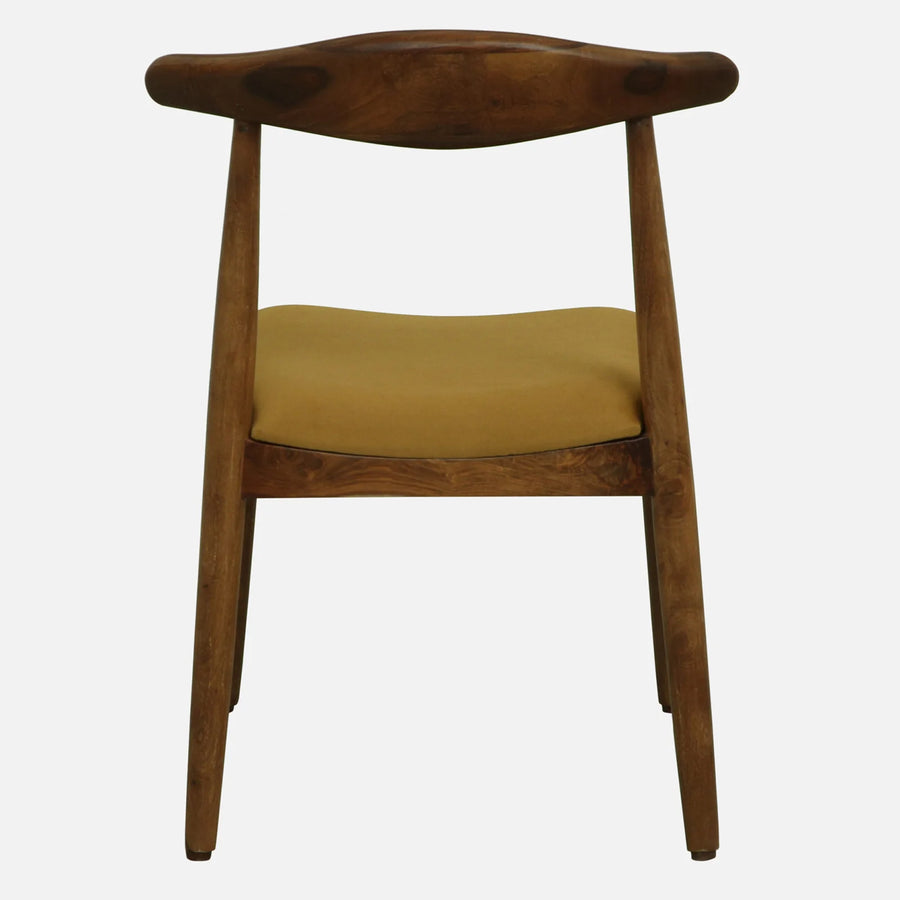 Zaha Sheesham Wood Dining Chairs In Provincial Teak Finish (Set Of 2)