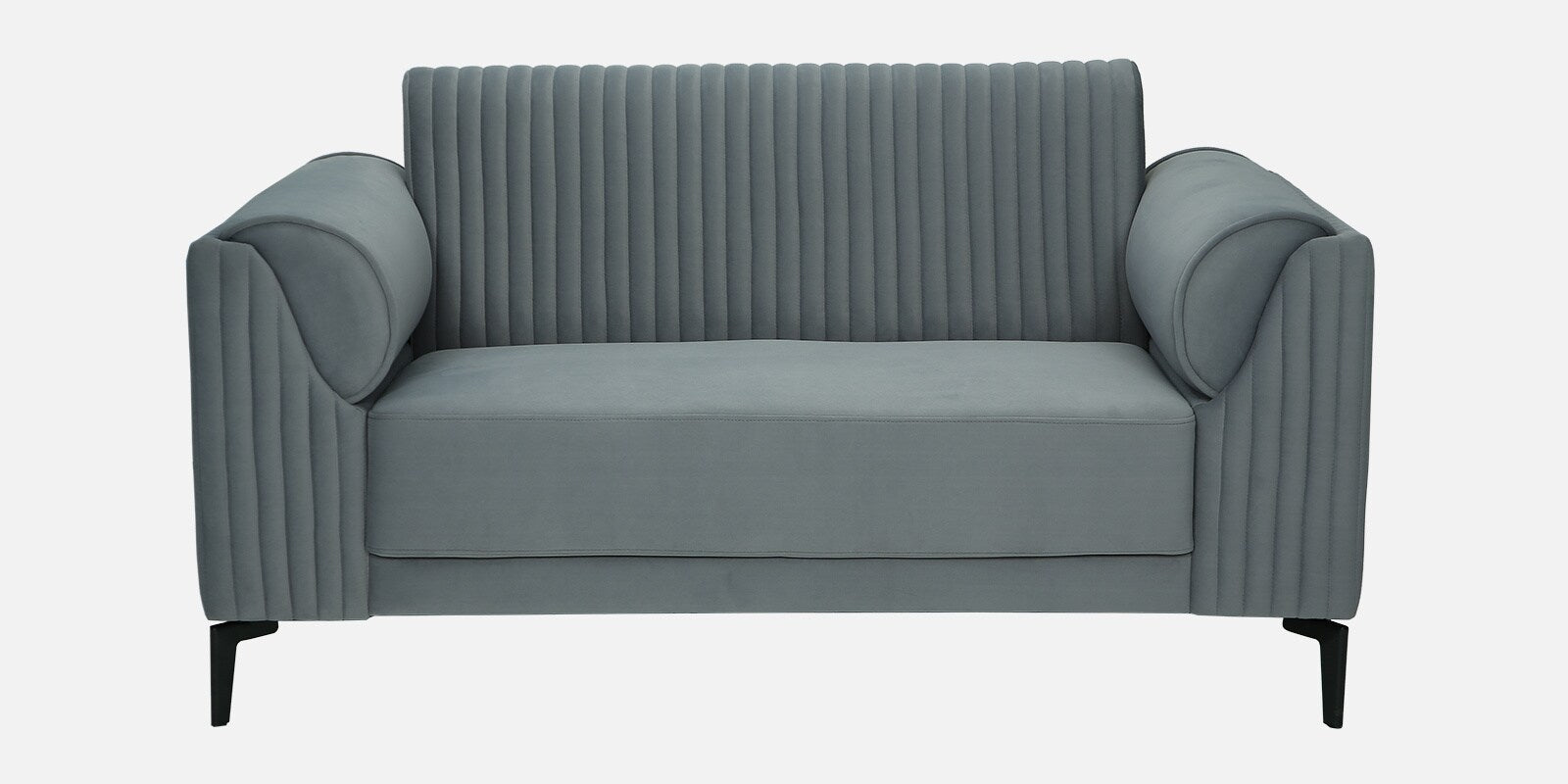 Zara Waterproof Velvet 2 Seater Sofa in Fossil Grey Colour - Febonic Living