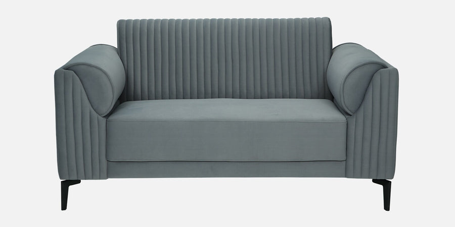 Zara Waterproof Velvet 2 Seater Sofa In Fossil Grey Colour - Febonic Living