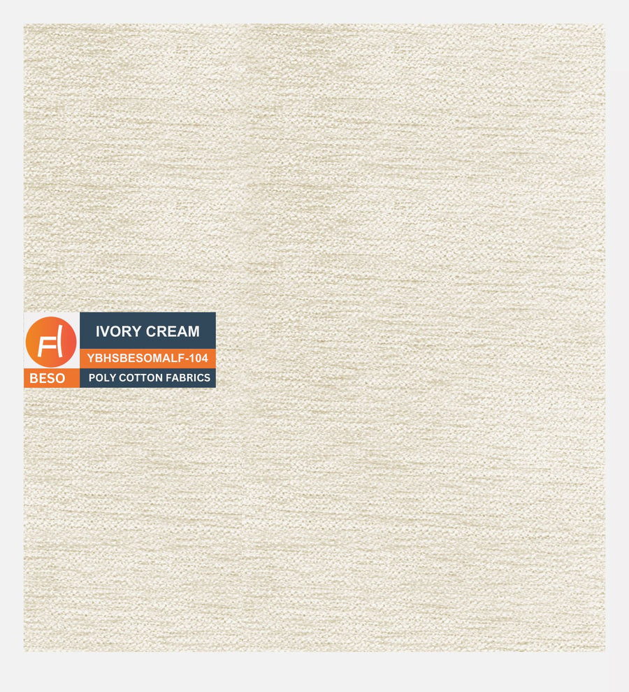 Zura 1 Seater Rotating Motorized Fabric Recliner - Ivory Cream - Product Fabric by Febonic Living