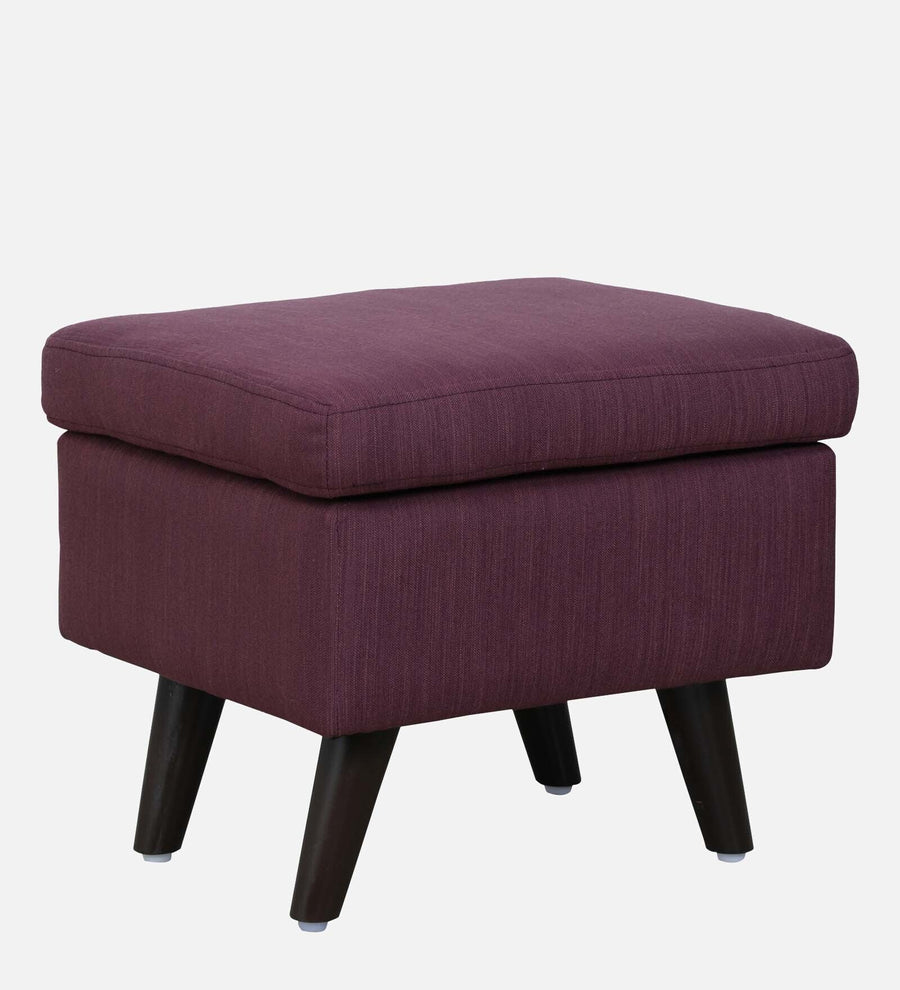 Cuddle Fabric Wing Chair In Wine Colour With Foot Stool - Febonic Living