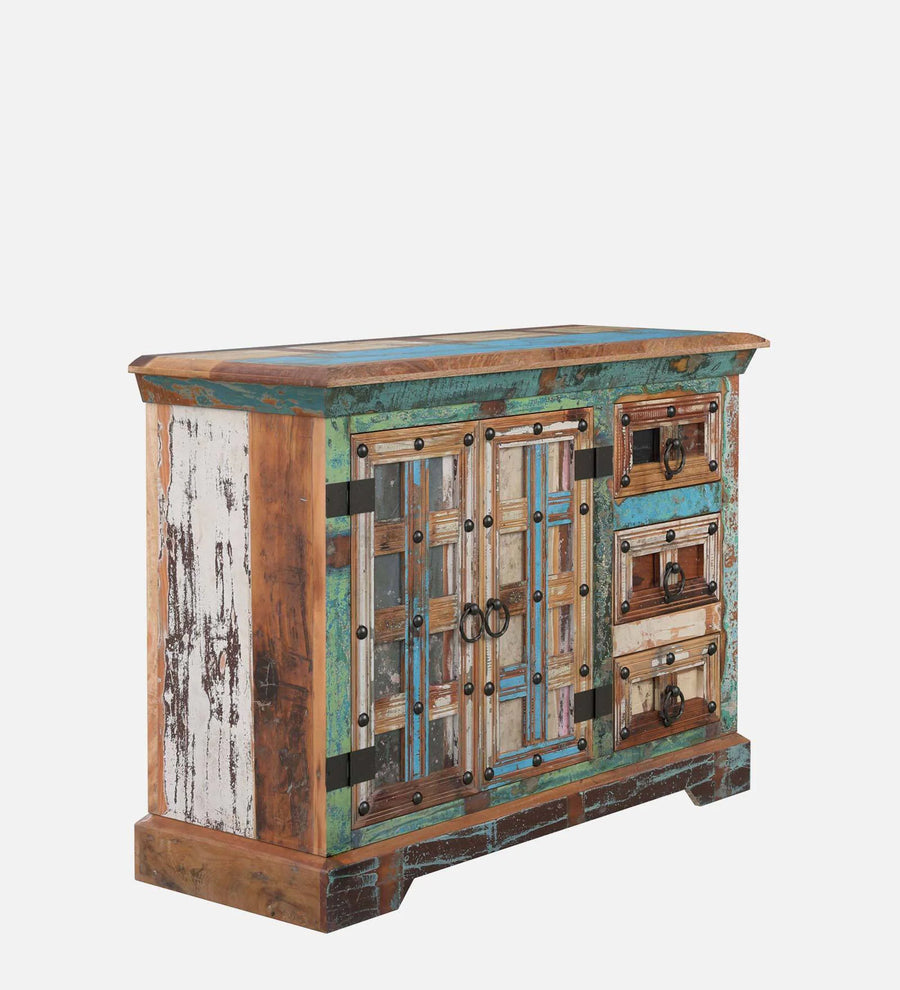 Ezla Reclaimed Wood Sideboard In Distress Finish - Febonic Living