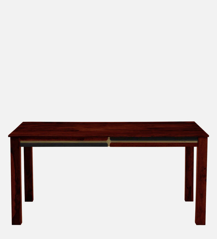 Rook Sheesham Wood 6 Seater Dining Set In Scratch Resistant Honey Oak Finish With Bench - Febonic Living