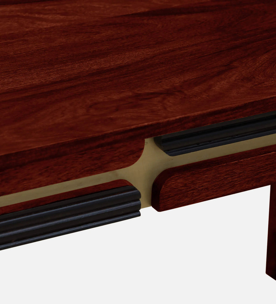 Rook Sheesham Wood 6 Seater Dining Set In Scratch Resistant Honey Oak Finish With Bench - Febonic Living