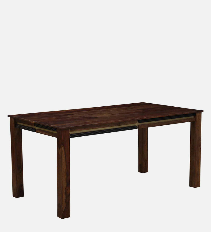 Rook Sheesham Wood 6 Seater Dining Set In Scratch Resistant Provincial Teak Finish - Febonic Living
