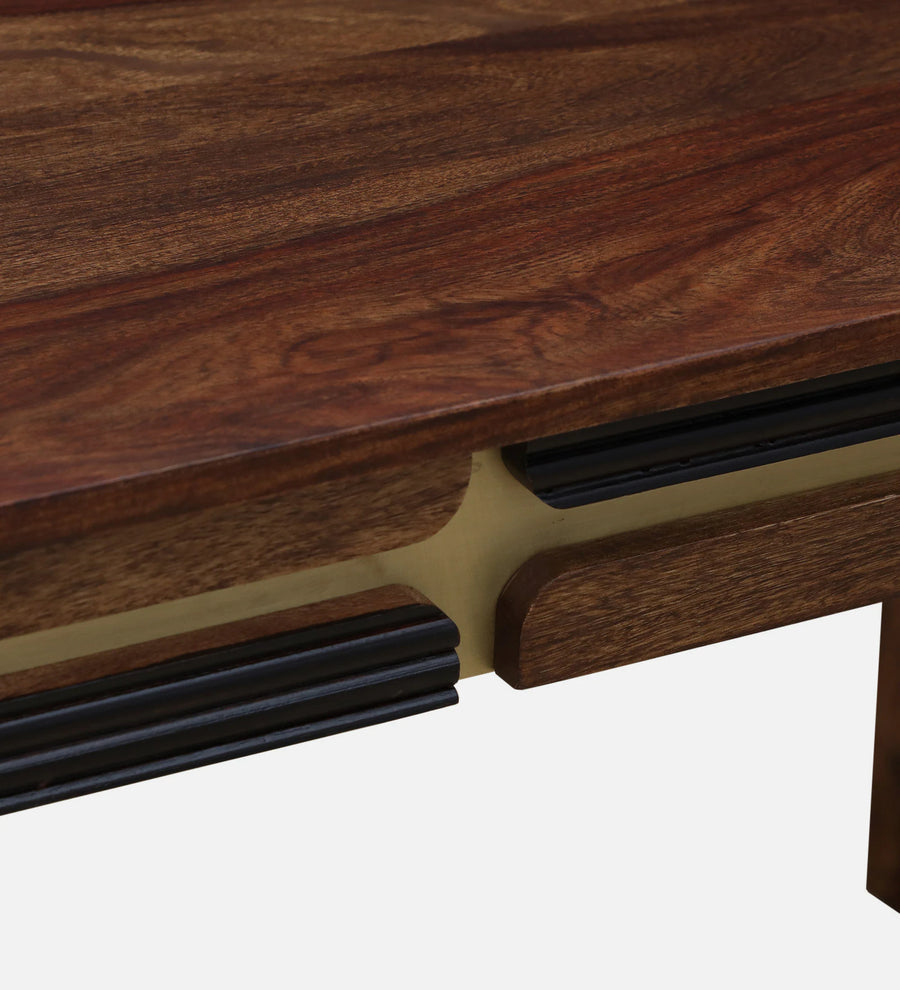 Rook Sheesham Wood 6 Seater Dining Set In Scratch Resistant Provincial Teak Finish - Febonic Living