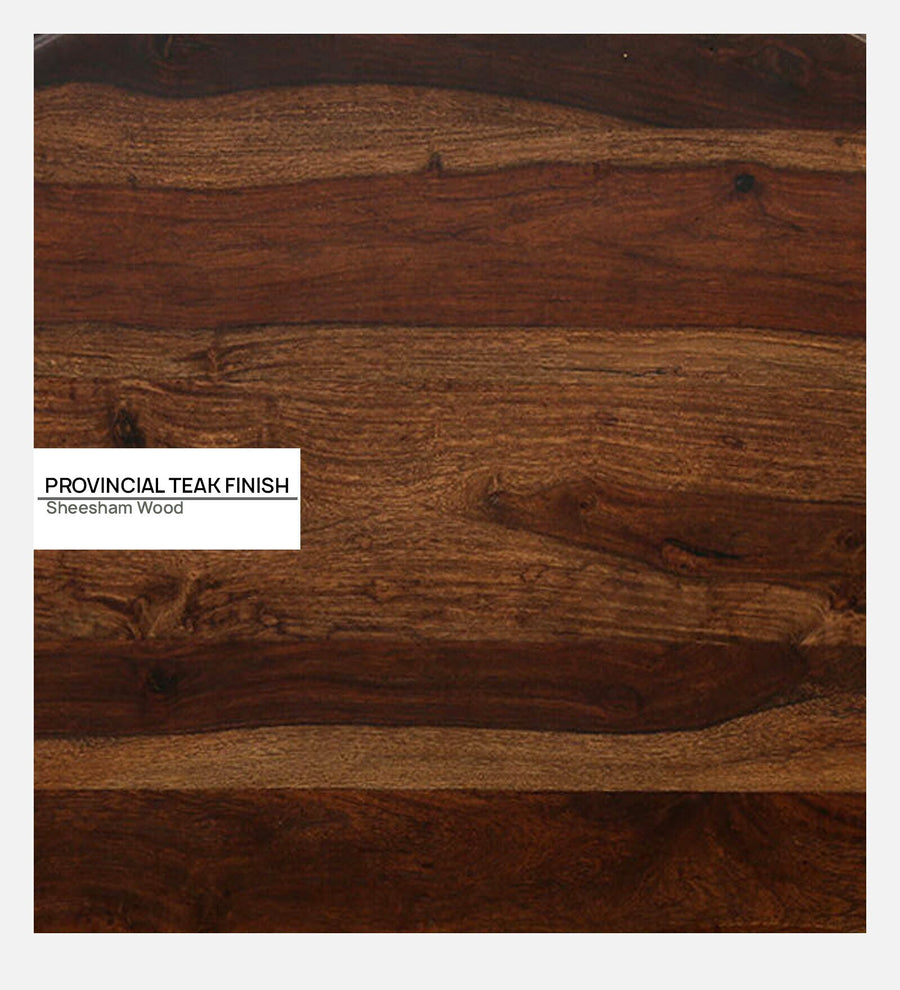 Rook Sheesham Wood 6 Seater Dining Set In Scratch Resistant Provincial Teak Finish With Bench - Febonic Living