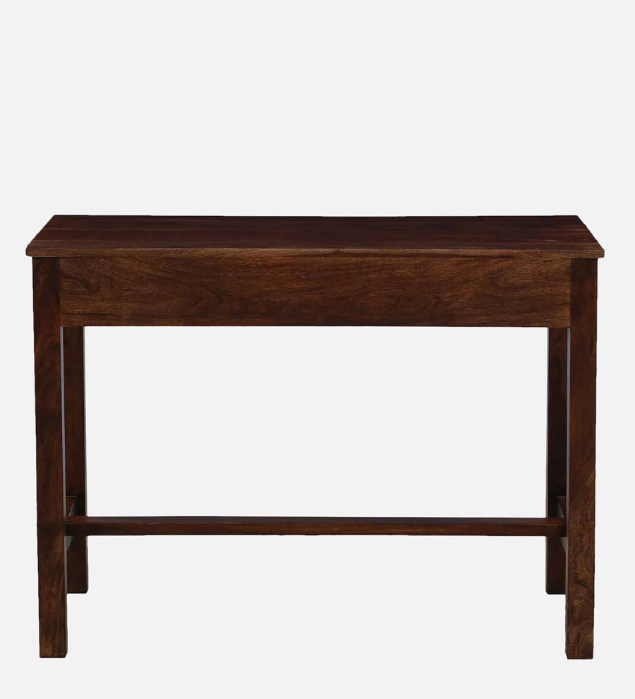 Rook Sheesham Wood Writing Table With Scratch Resistant In Provincial Teak Finish - Febonic Living