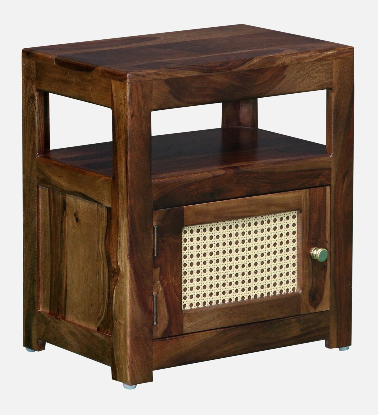 Albans Sheesham Wood Bedside Table In Provincial Teak Finish - Febonic Living