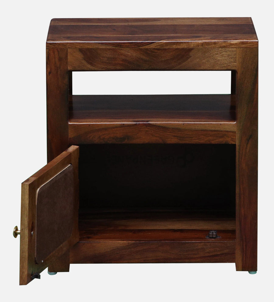 Albans Sheesham Wood Bedside Table In Provincial Teak Finish - Febonic Living