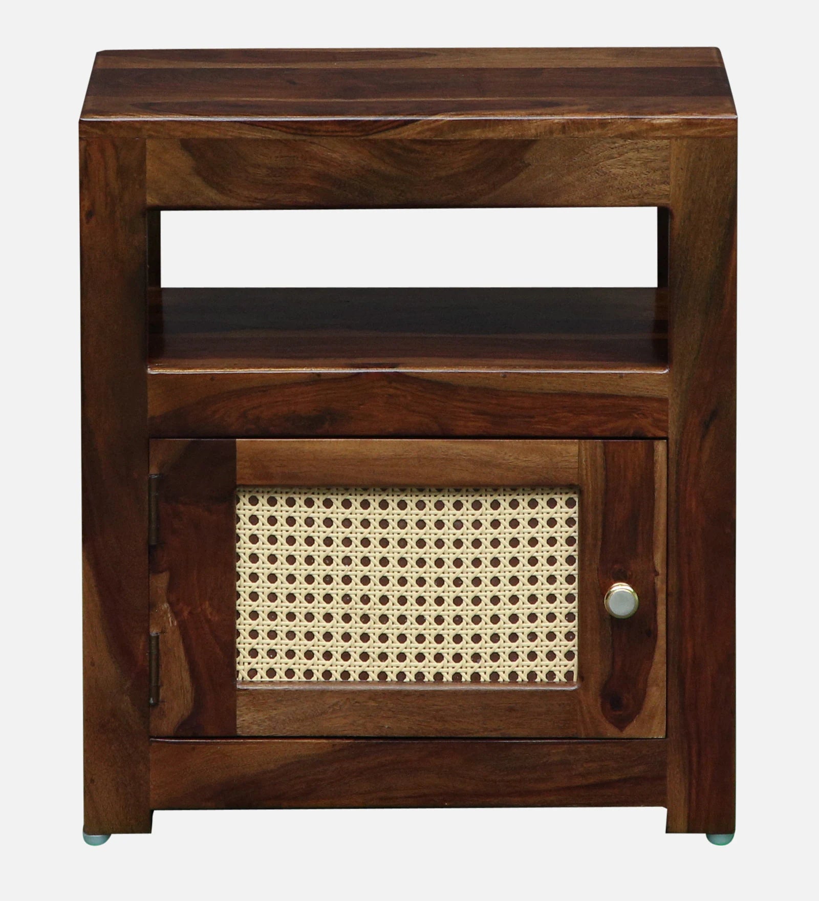 Albans Sheesham Wood Bedside Table In Provincial Teak Finish - Febonic Living