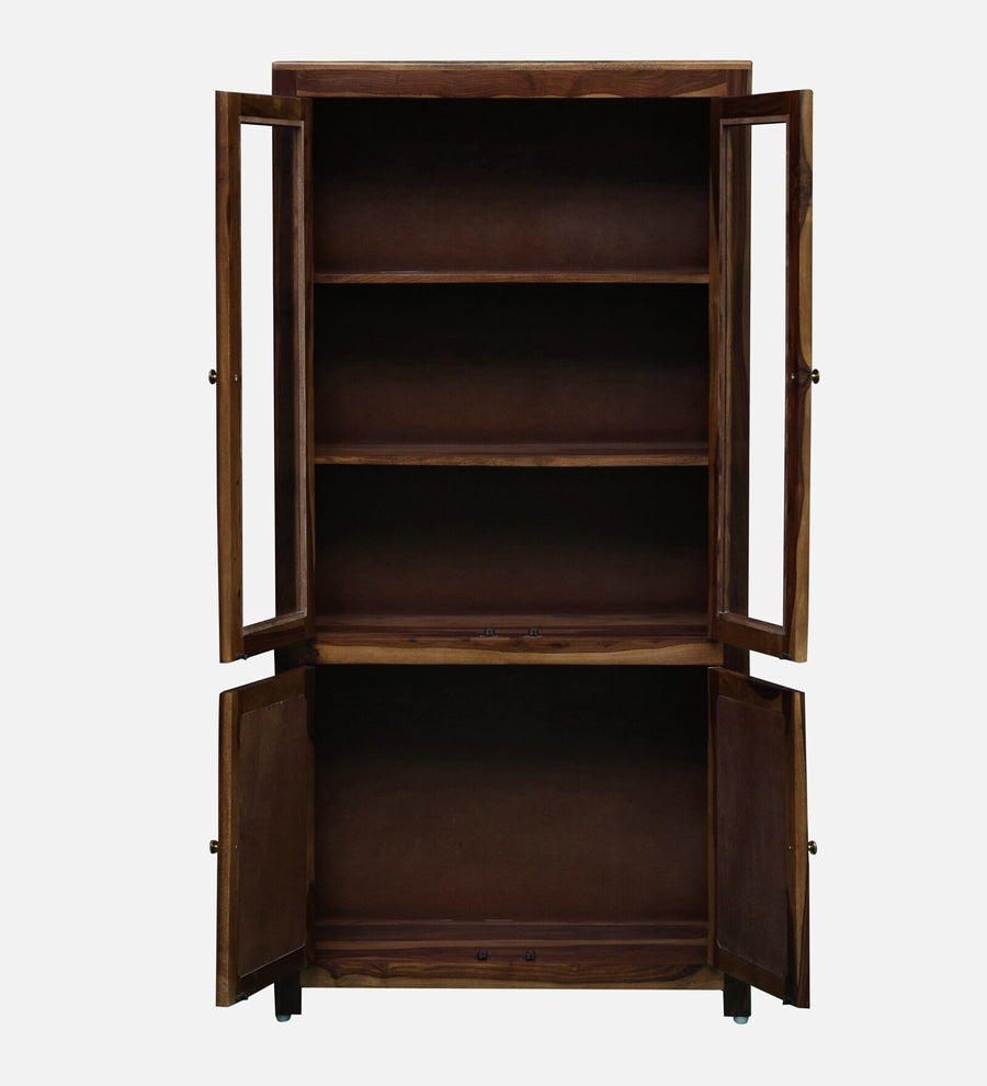 Albans Sheesham Wood Book Case in Provincial Teak Finish - Febonic Living