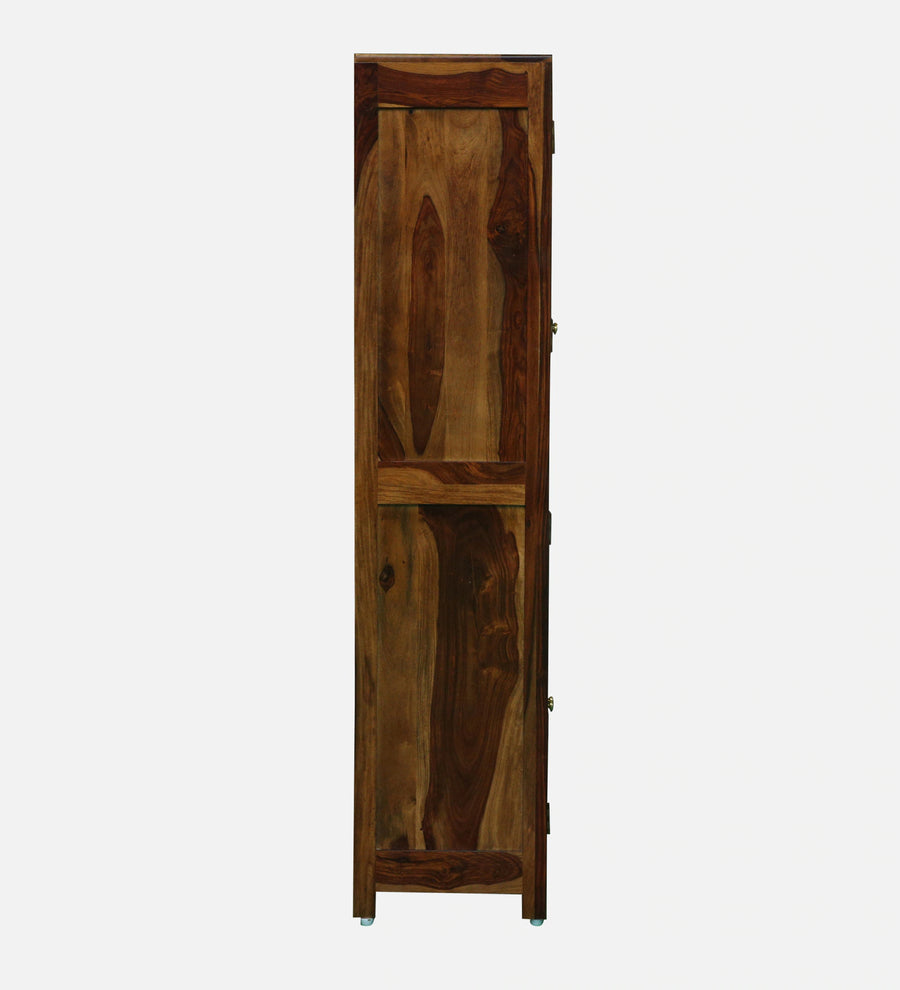 Albans Sheesham Wood Book Case in Provincial Teak Finish - Febonic Living