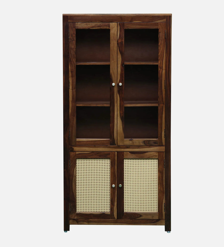 Albans Sheesham Wood Book Case in Provincial Teak Finish - Febonic Living