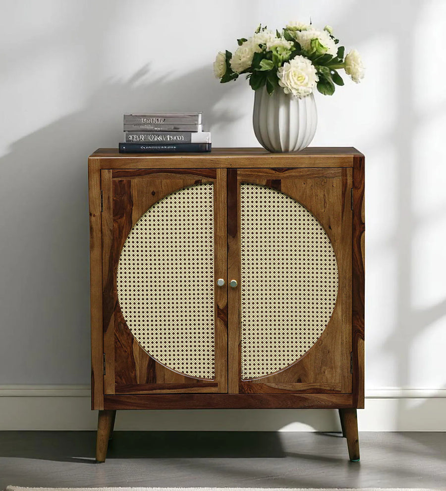 Albans Sheesham Wood Cabinet in Provincial Teak Finish - Febonic Living