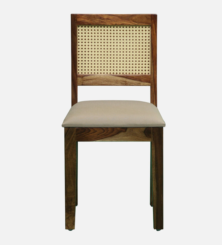 Albans Sheesham Wood Dining Chairs In Provincial Teak Finish (Set Of 2) - Febonic Living