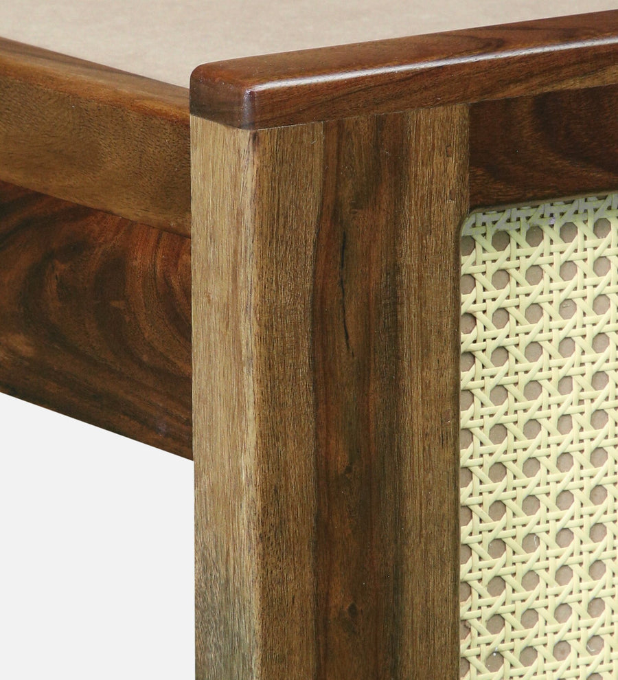 Albans Sheesham Wood Queen Size Bed In Provincial Teak Finish - Febonic Living