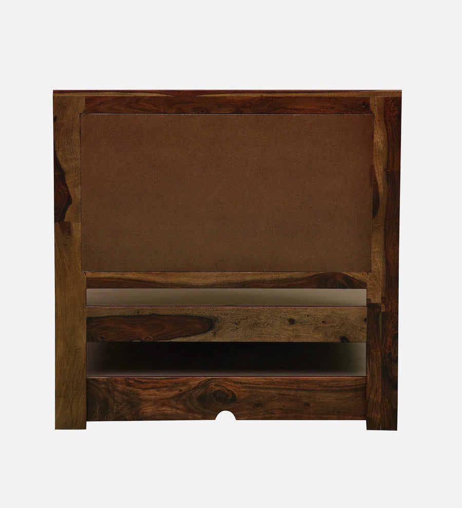 Albans Sheesham Wood Single Bed In Provincial Teak Finish With Trundle - Febonic Living
