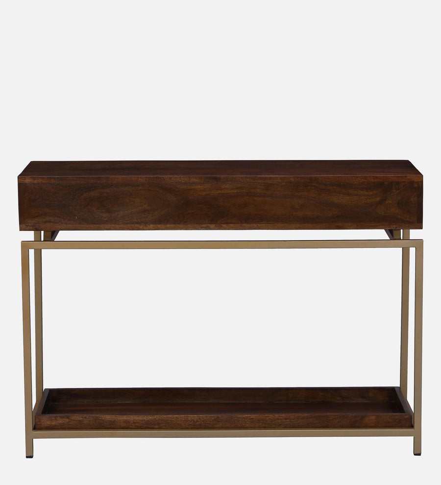 Macon Solid Wood Console Table In Provincial Teak Finish - Febonic Living