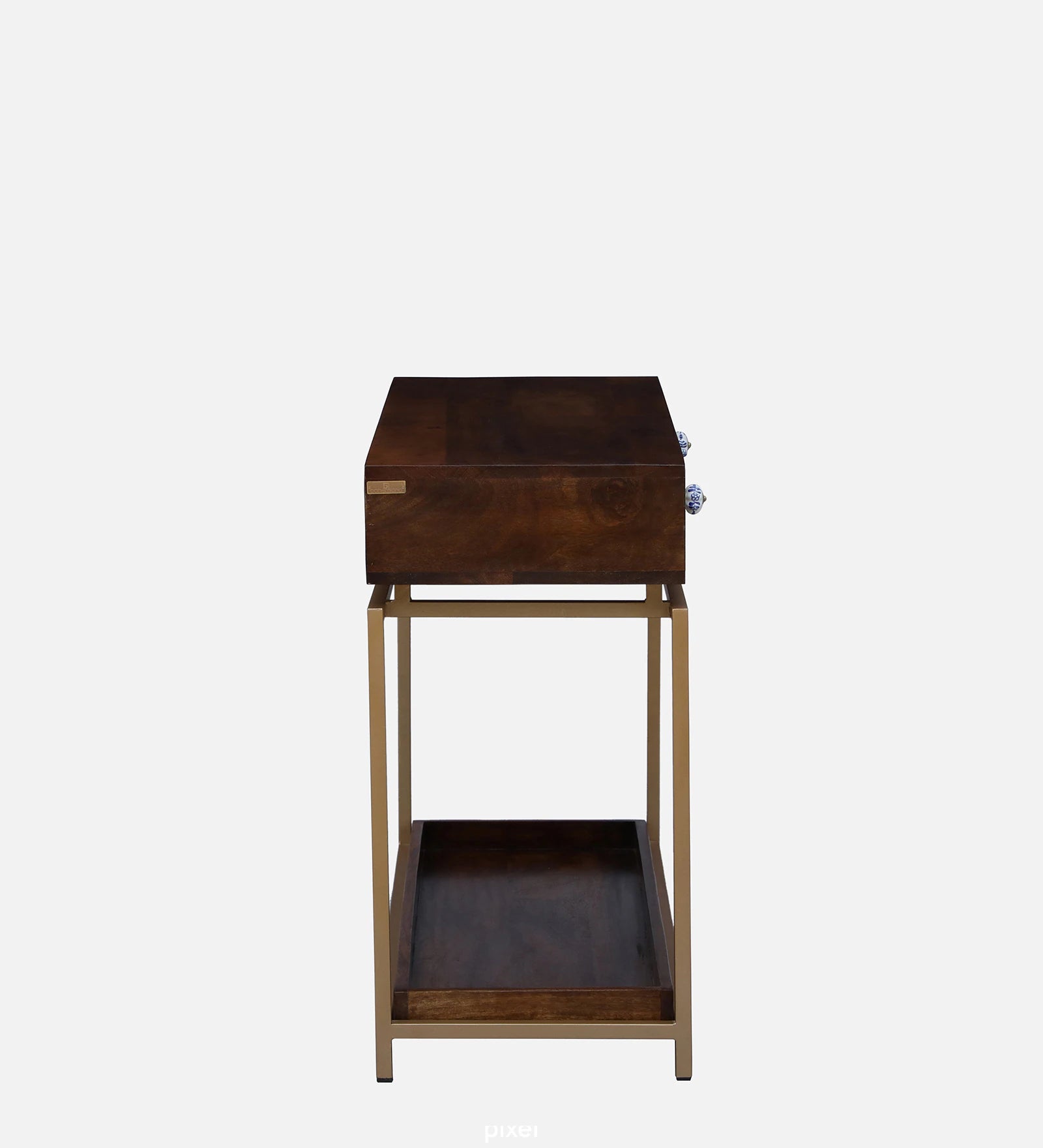 Macon Solid Wood Console Table In Provincial Teak Finish - Febonic Living