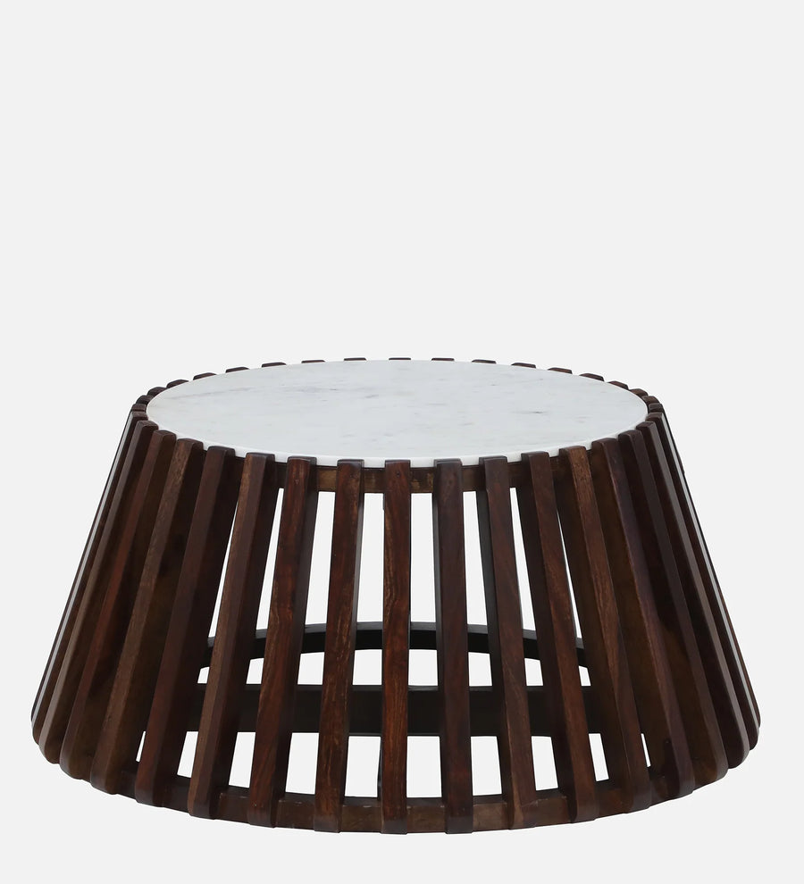 Kandy Sheesham Wood Coffee Table In Mahogany Teak Finish - Febonic Living