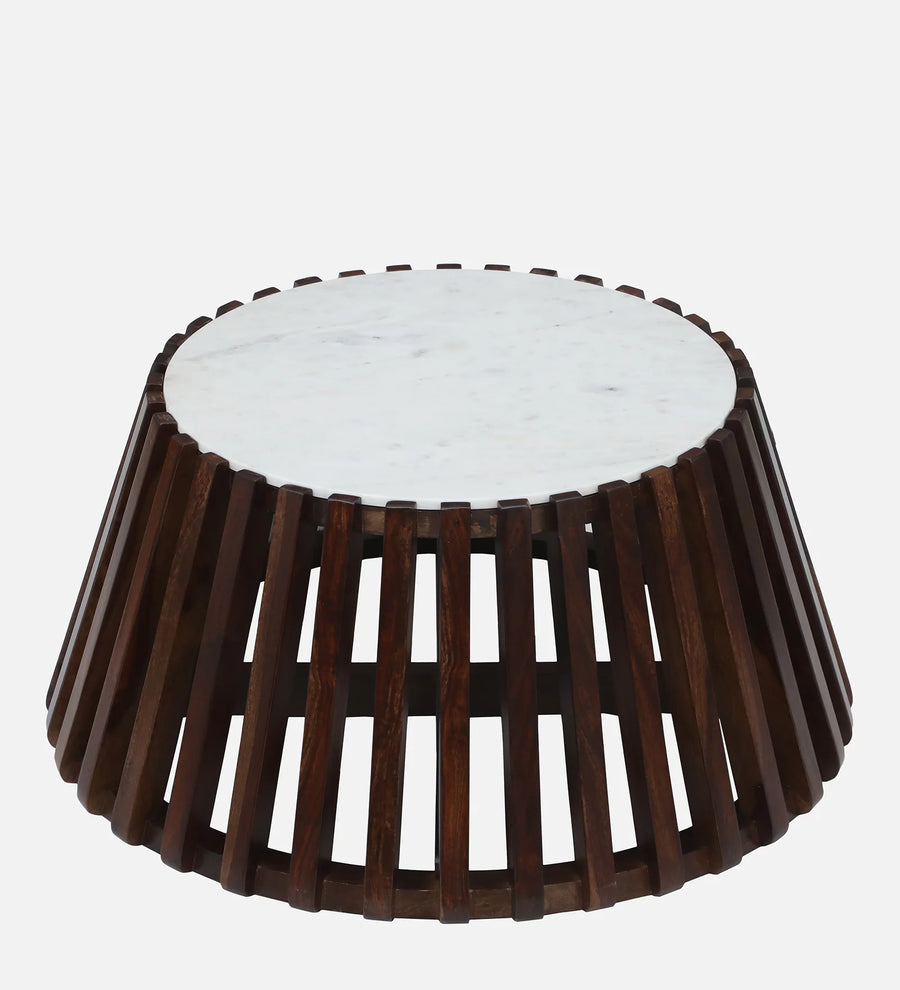 Kandy Sheesham Wood Coffee Table In Mahogany Teak Finish - Febonic Living