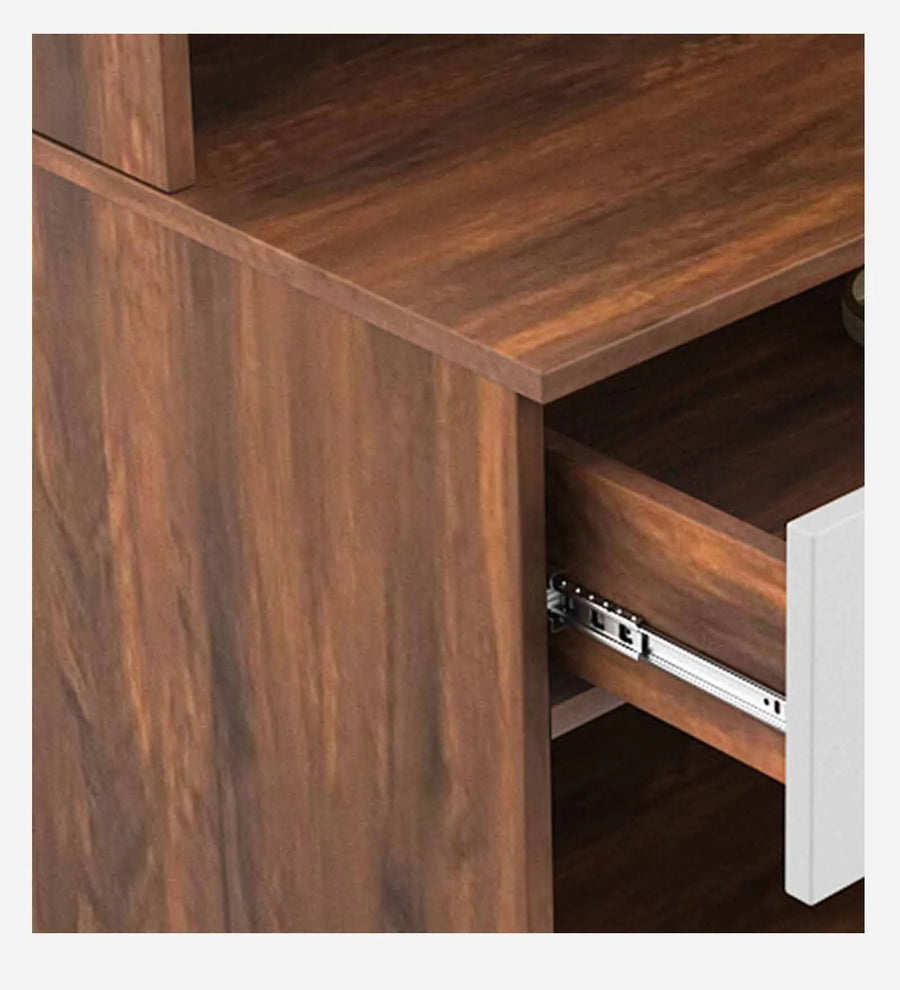 Batum Dressing Unit In Oral Walnut And Frosty White Finish With Mirror - Febonic Living