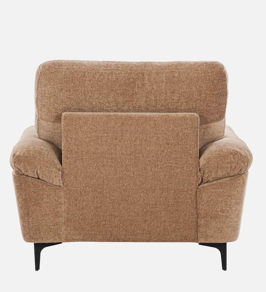 Amsterdam Fabric 1 Seater Sofa In Cosmic Beige Colour - Febonic Living