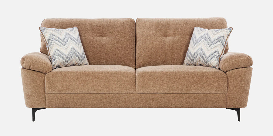 Amsterdam Fabric 3 Seater Sofa In Cosmic Beige Colour - Febonic Living