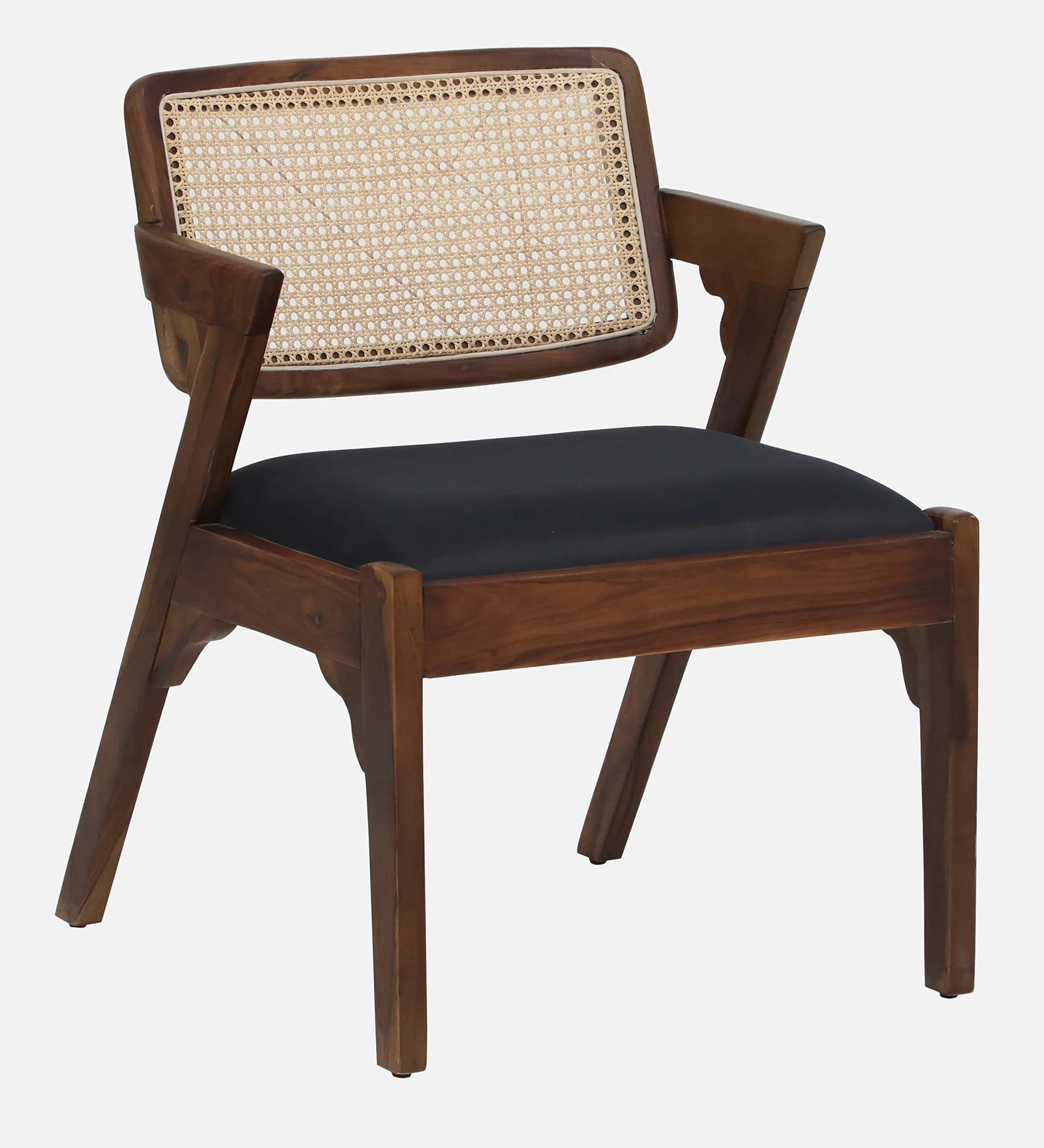 Andorra Sheesham Wood Arm Chair In Provincial Teak Finish - Febonic Living
