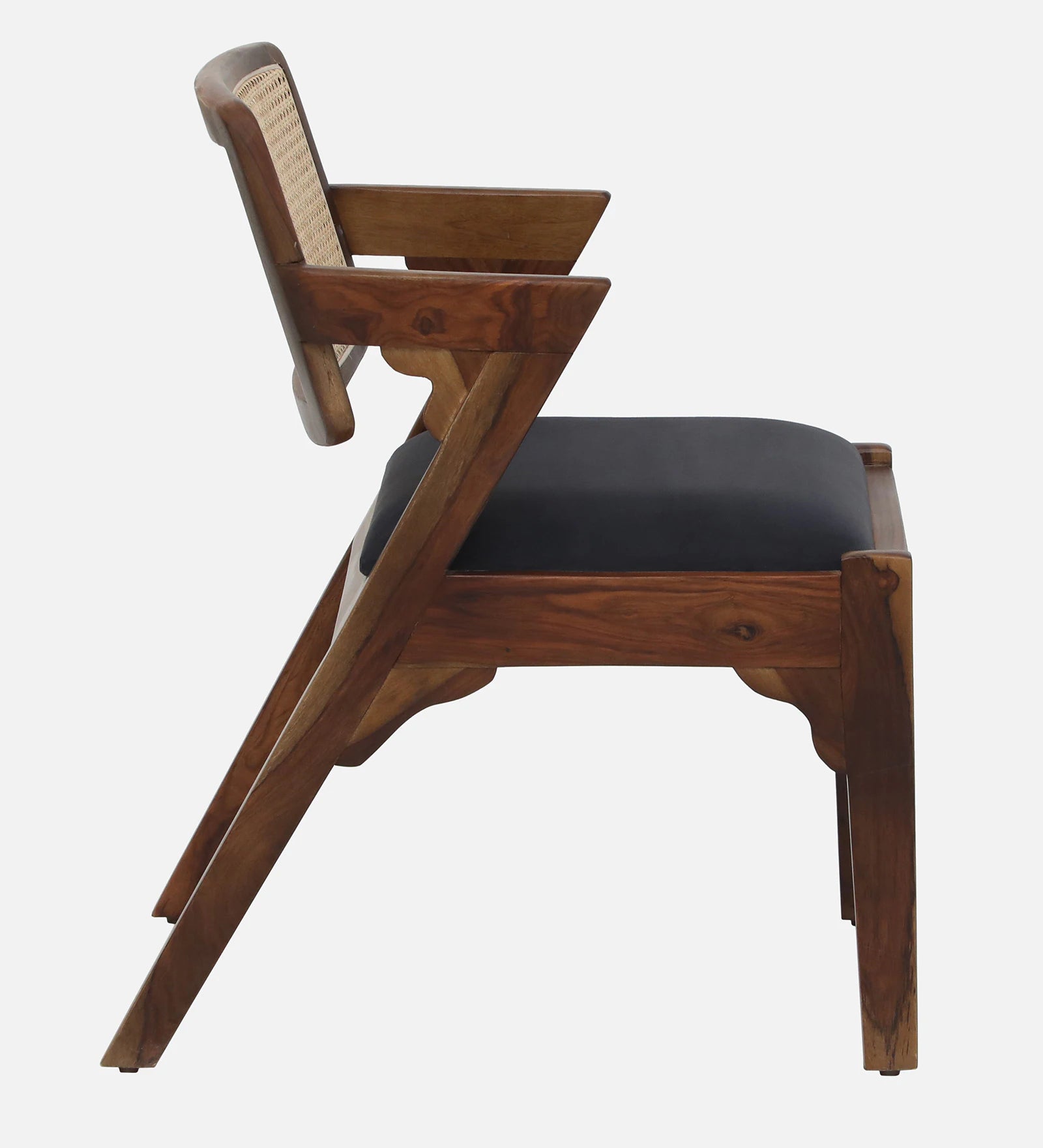 Andorra Sheesham Wood Arm Chair In Provincial Teak Finish - Febonic Living