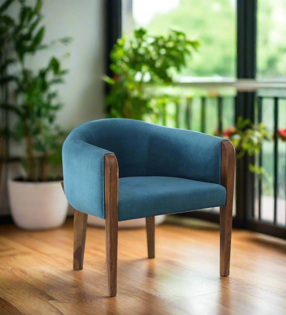 Chalki Sheesham Wood Arm Chair In Provincial Teak Finish